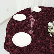 72" x 72" Satin Ribbon Roses Table Overlay