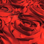 72" x 72" Satin Ribbon Roses Table Overlay