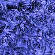 72" x 72" Satin Ribbon Roses Table Overlay