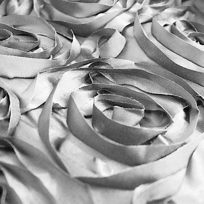 72" x 72" Satin Ribbon Roses Table Overlay