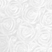 72" x 72" Satin Ribbon Roses Table Overlay