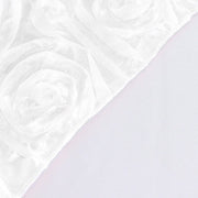 72" x 72" Satin Ribbon Roses Table Overlay