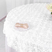 72" x 72" Satin Ribbon Roses Table Overlay