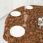 72" x 72" Satin Ribbon Roses Table Overlay