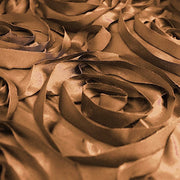 72" x 72" Satin Ribbon Roses Table Overlay