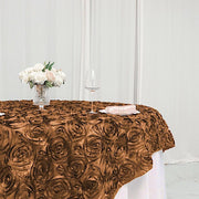 72" x 72" Satin Ribbon Roses Table Overlay