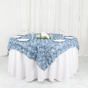 72" x 72" Satin Ribbon Roses Table Overlay