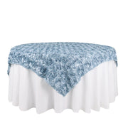 72" x 72" Satin Ribbon Roses Table Overlay