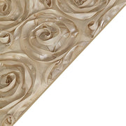 72" x 72" Satin Ribbon Roses Table Overlay