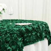72" x 72" Satin Ribbon Roses Table Overlay