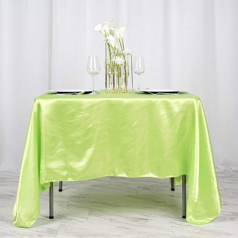 72" x 72" Satin Square Table Overlay Wedding Decorations