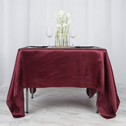 72" x 72" Satin Square Table Overlay Wedding Decorations
