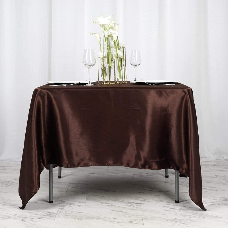 72" x 72" Satin Square Table Overlay Wedding Decorations