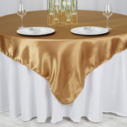 72" x 72" Satin Square Table Overlay Wedding Decorations