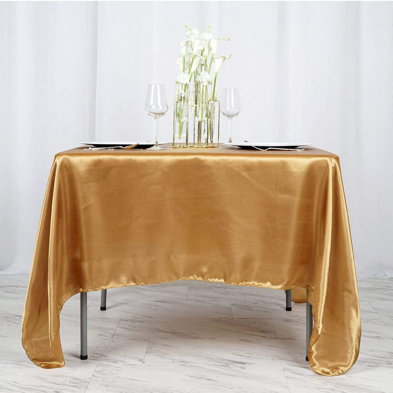 72" x 72" Satin Square Table Overlay Wedding Decorations