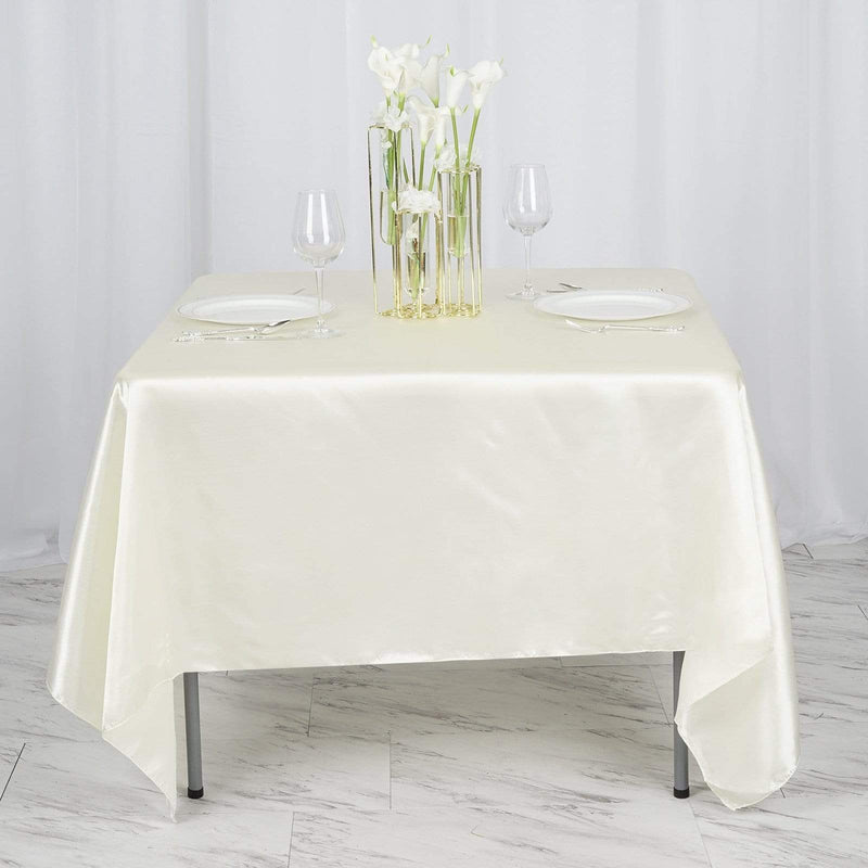 72" x 72" Satin Square Table Overlay Wedding Decorations