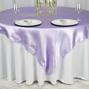 72" x 72" Satin Square Table Overlay Wedding Decorations