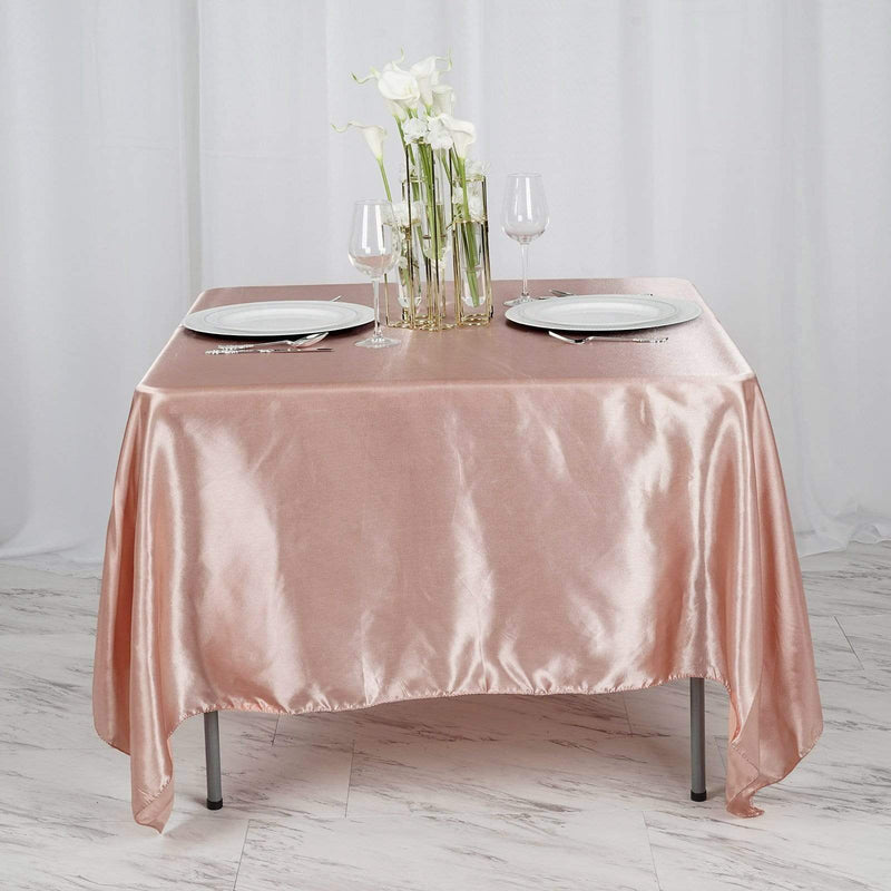 72" x 72" Satin Square Table Overlay Wedding Decorations