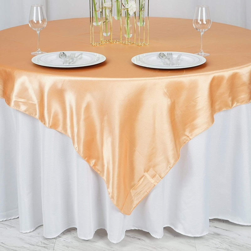 72" x 72" Satin Square Table Overlay Wedding Decorations