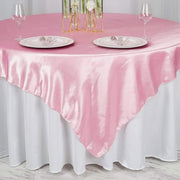 72" x 72" Satin Square Table Overlay Wedding Decorations
