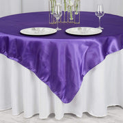 72" x 72" Satin Square Table Overlay Wedding Decorations