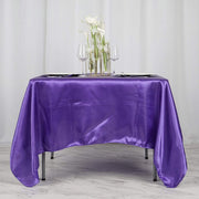 72" x 72" Satin Square Table Overlay Wedding Decorations