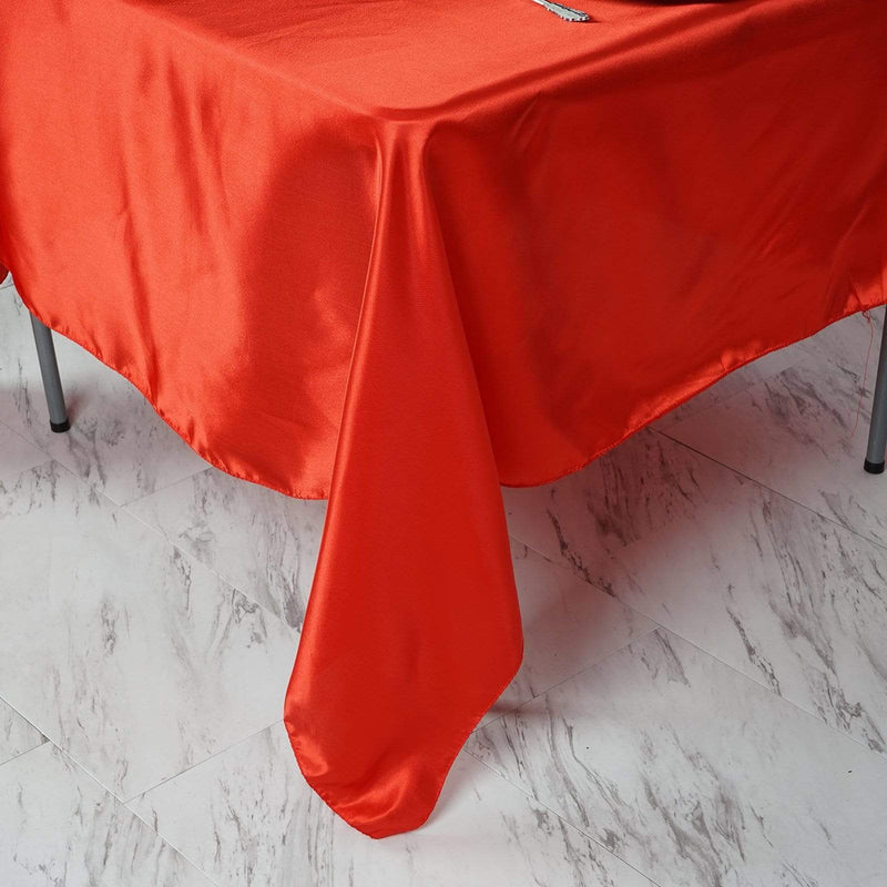 72" x 72" Satin Square Table Overlay Wedding Decorations