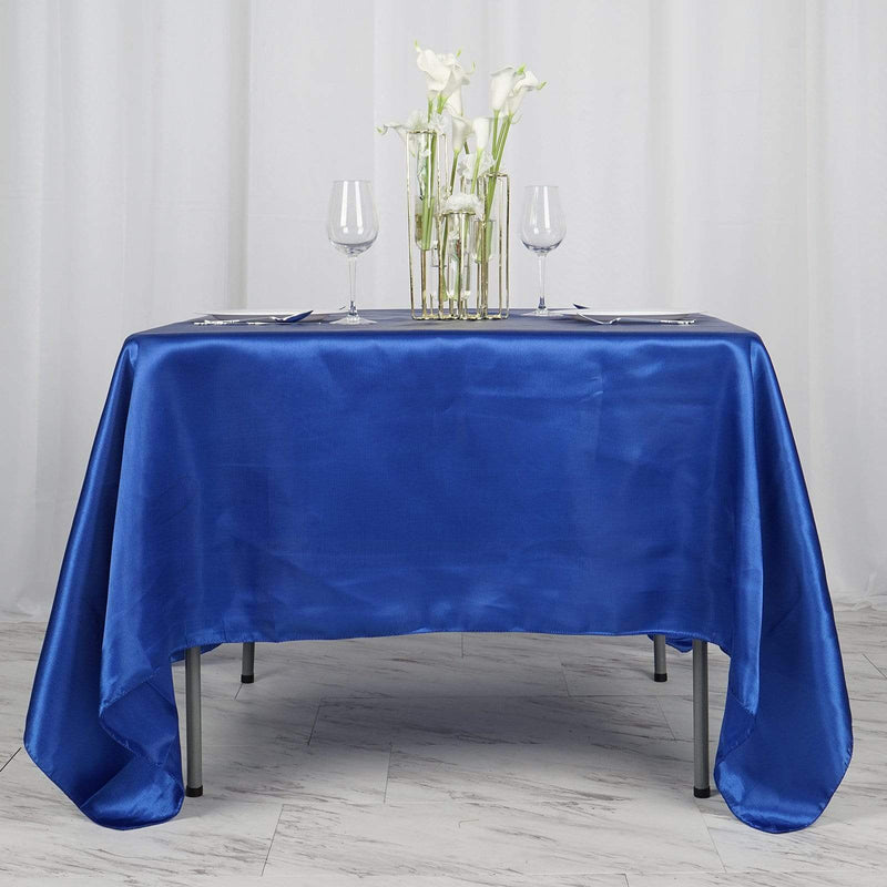 72" x 72" Satin Square Table Overlay Wedding Decorations