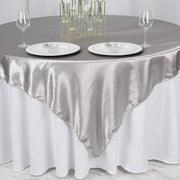72" x 72" Satin Square Table Overlay Wedding Decorations