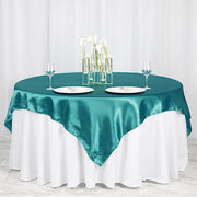72" x 72" Satin Square Table Overlay Wedding Decorations