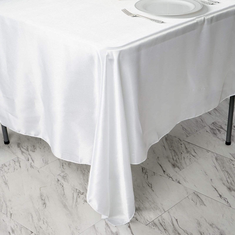 72" x 72" Satin Square Table Overlay Wedding Decorations