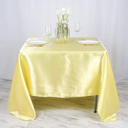 72" x 72" Satin Square Table Overlay Wedding Decorations