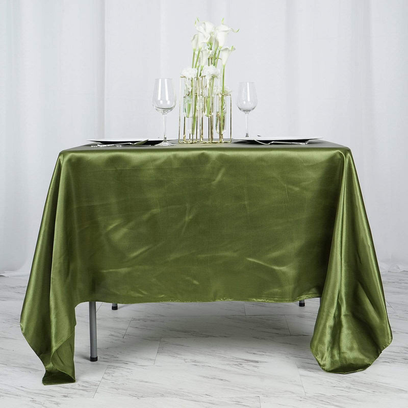 72" x 72" Satin Square Table Overlay Wedding Decorations