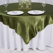 72" x 72" Satin Square Table Overlay Wedding Decorations