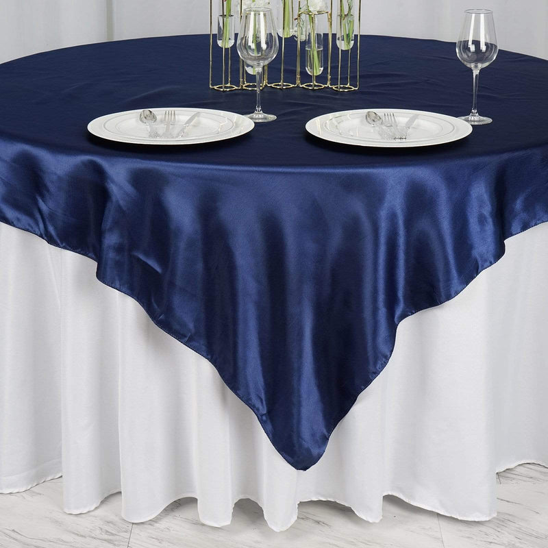 72" x 72" Satin Square Table Overlay Wedding Decorations