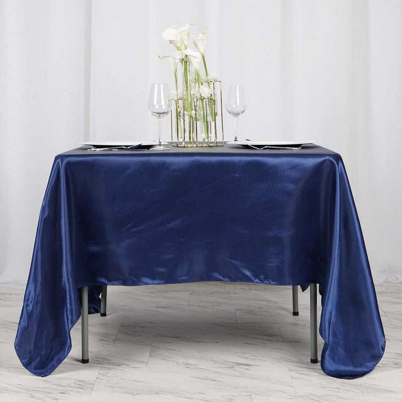 72" x 72" Satin Square Table Overlay Wedding Decorations