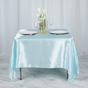 72" x 72" Satin Square Table Overlay Wedding Decorations