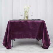 72" x 72" Satin Square Table Overlay Wedding Decorations