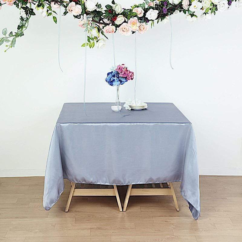 72" x 72" Satin Square Table Overlay Wedding Decorations