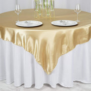 72" x 72" Satin Square Table Overlay Wedding Decorations
