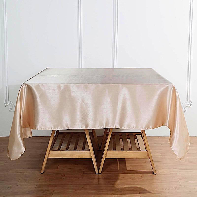 72" x 72" Satin Square Table Overlay Wedding Decorations