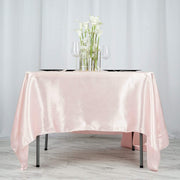 72" x 72" Satin Square Table Overlay Wedding Decorations