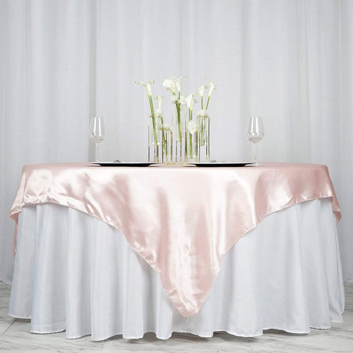 72" x 72" Satin Square Table Overlay Wedding Decorations LAY72_STN_046
