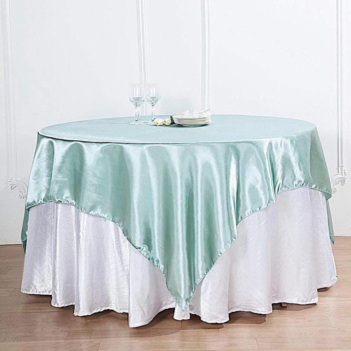 72" x 72" Satin Square Table Overlay Wedding Decorations LAY72_STN_087