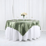 72" x 72" Satin Square Table Overlay Wedding Decorations LAY72_STN_DSG