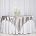 72" x 72" Satin Square Table Overlay Wedding Decorations LAY72_STN_SILV
