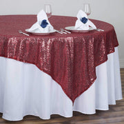 72" x 72" Sequined Table Overlay