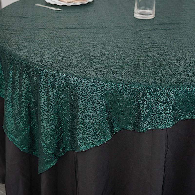 72" x 72" Sequined Table Overlay