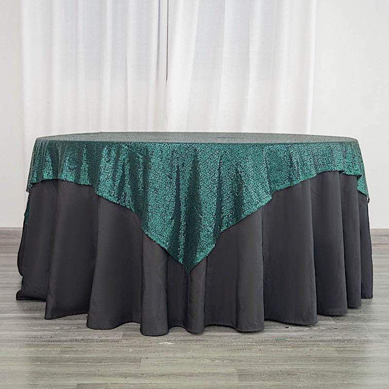 72" x 72" Sequined Table Overlay