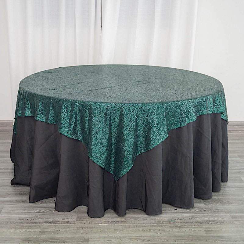 72" x 72" Sequined Table Overlay
